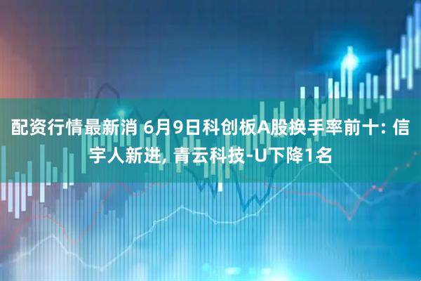 配资行情最新消 6月9日科创板A股换手率前十: 信宇人新进, 青云科技-U下降1名